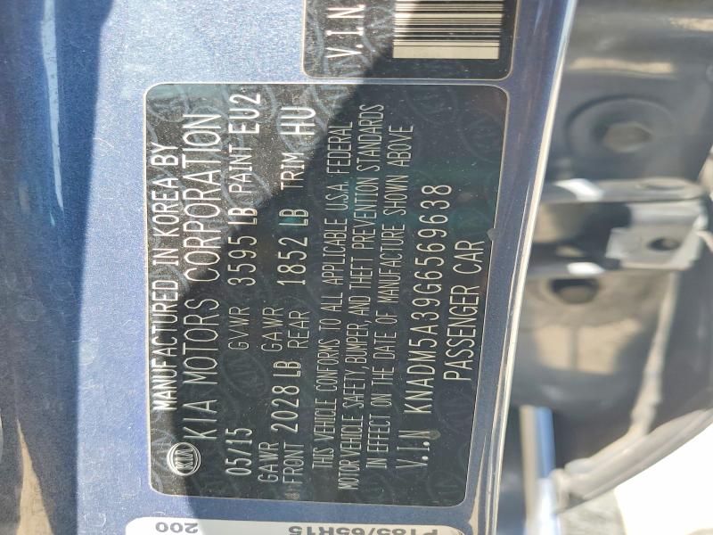 Продаж на аукціоні авто 2016 Kia Rio, vin: KNADM5A39G6569638, номер лоту: 58888186