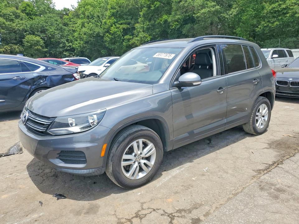 2016 Volkswagen Tiguan მანქანა იყიდება აუქციონზე, vin: WVGAV7AX1GW582087, აუქციონის ნომერი: 58477976