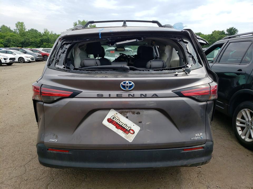 2021 Toyota Sienna მანქანა იყიდება აუქციონზე, vin: 5TDYSKFC1MS029908, აუქციონის ნომერი: 58890386