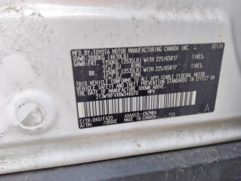 Aukcja sprzedaży 2024 Toyota Rav4, vin: 2T3W1RFVXRW346970, numer aukcji: 55849316