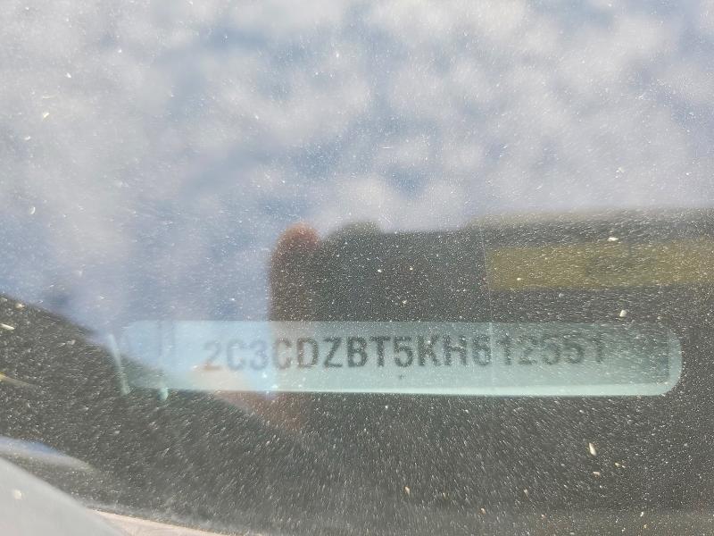 2019 Dodge Challenger მანქანა იყიდება აუქციონზე, vin: 2C3CDZBT5KH612551, აუქციონის ნომერი: 59110206