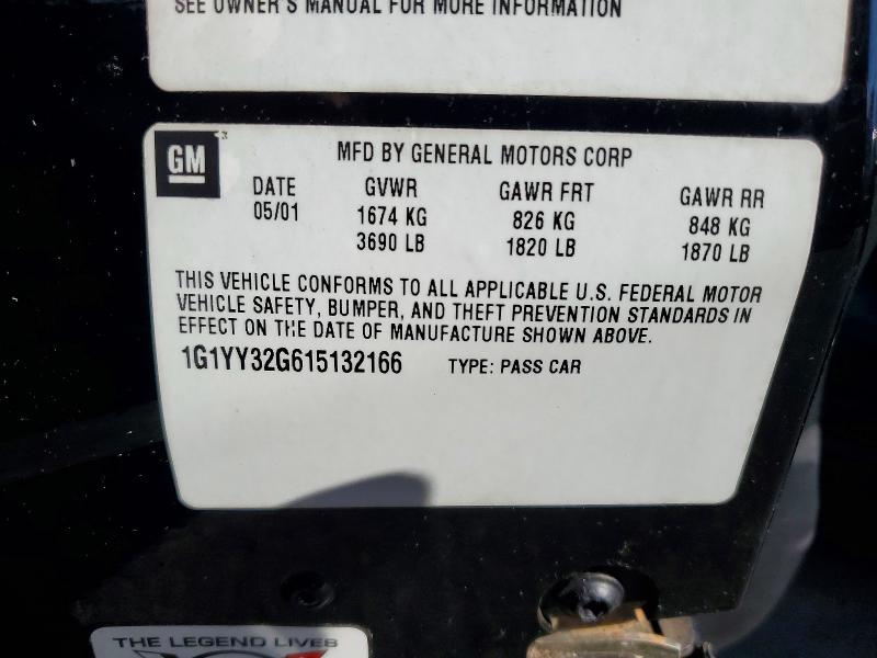Продаж на аукціоні авто 2001 Chevrolet Corvette, vin: 1G1YY32G615132166, номер лоту: 55612906