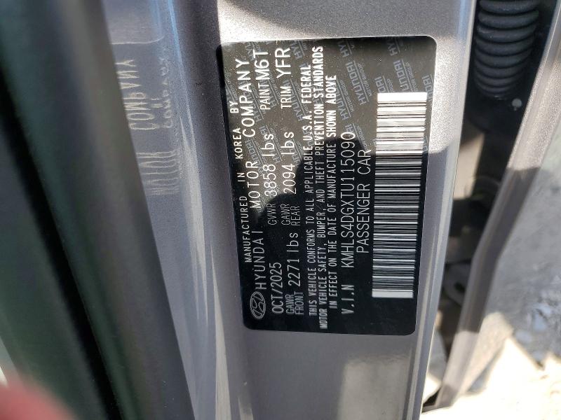 2026 Hyundai Elantra მანქანა იყიდება აუქციონზე, vin: KMHLS4DGXTU115090, აუქციონის ნომერი: 58298106