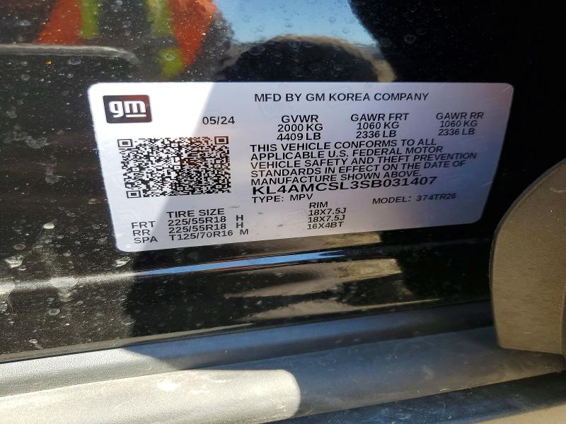 55404396 :رقم المزاد ، KL4AMCSL3SB031407 vin ، 2025 Buick Encore Gx مزاد بيع