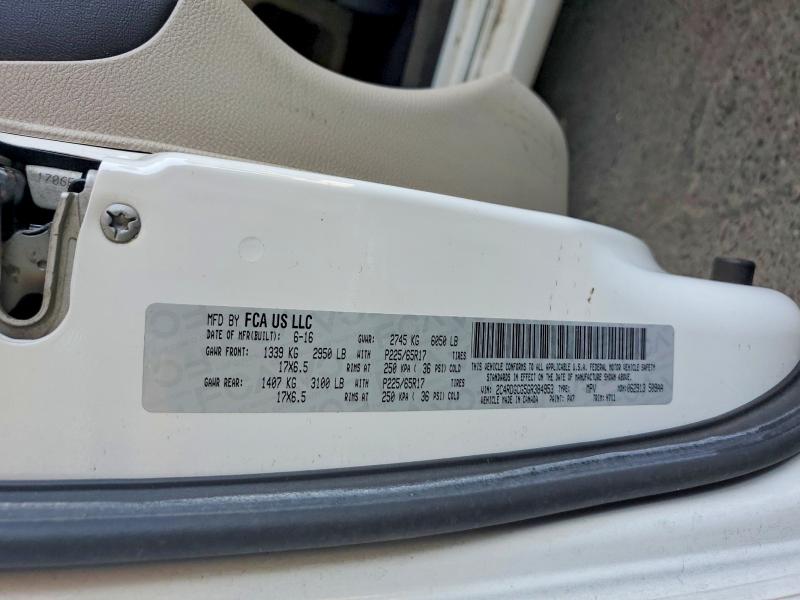 2016 Dodge Grand Caravan მანქანა იყიდება აუქციონზე, vin: 2C4RDGCG5GR384953, აუქციონის ნომერი: 56248626