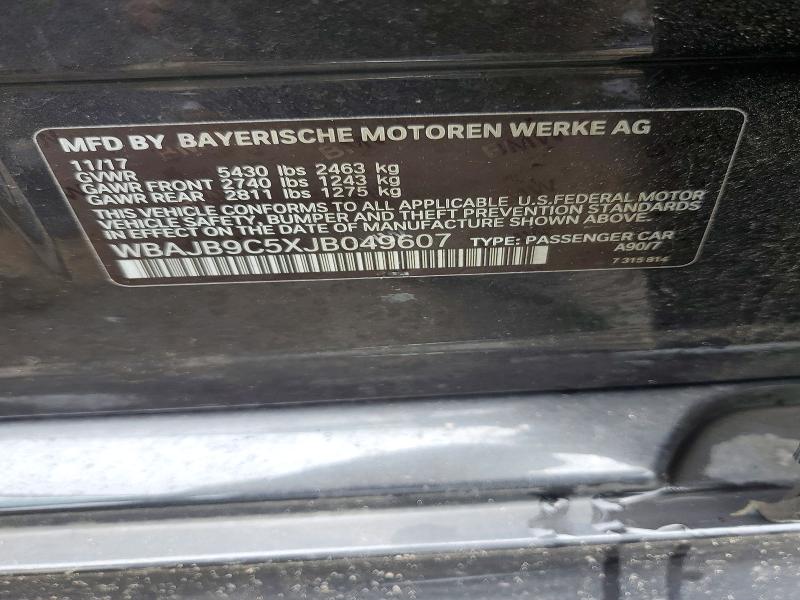 Aukcja sprzedaży 2018 Bmw M550xi, vin: WBAJB9C5XJB049607, numer aukcji: 56139186