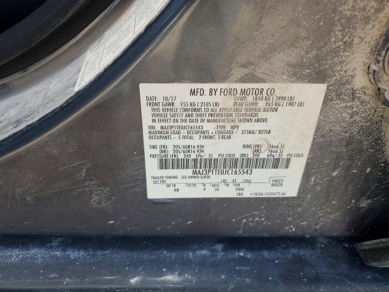 Продаж на аукціоні авто 2018 Ford Ecosport, vin: MAJ3P1TE0JC165543, номер лоту: 56304426