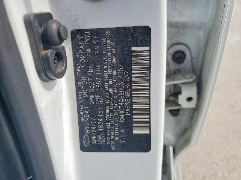 Продаж на аукціоні авто 2017 Hyundai Accent, vin: KMHCT4AE9HU314557, номер лоту: 57526926