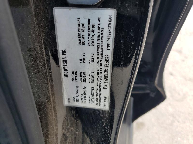 Aukcja sprzedaży 2020 Tesla Model 3, vin: 5YJ3E1EB4LF666329, numer aukcji: 85456225