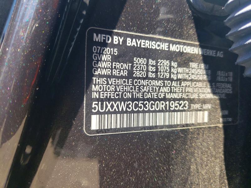 Aukcja sprzedaży 2016 Bmw X4, vin: 5UXXW3C53G0R19523, numer aukcji: 54972086