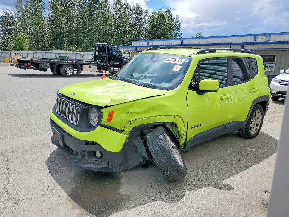 Продажа на аукционе авто 2018 Jeep Renegade, vin: ZACCJBBB6JPH86547, номер лота: 54778706