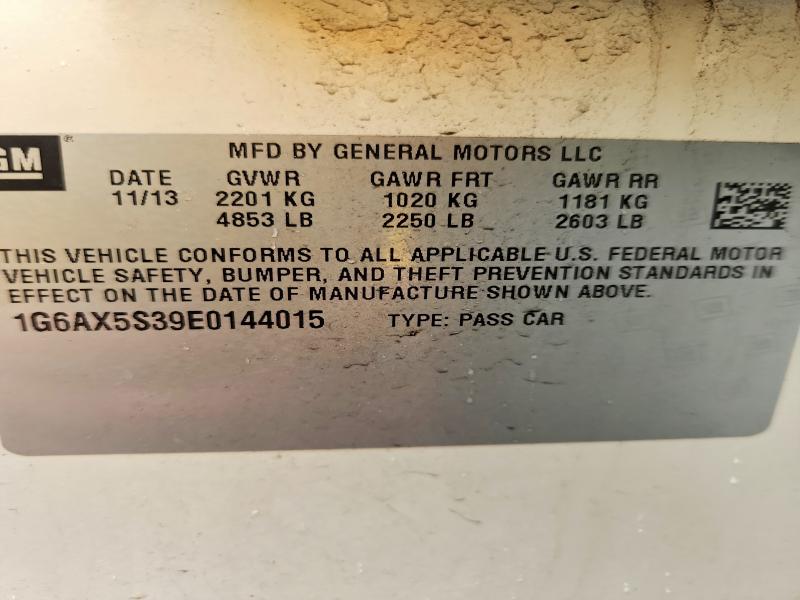 Продажа на аукционе авто 2014 Cadillac Cts, vin: 1G6AX5S39E0144015, номер лота: 58694096