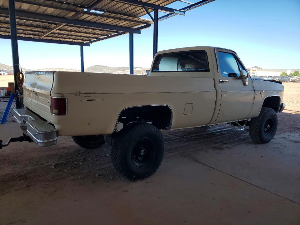 1985 Chevrolet K10 მანქანა იყიდება აუქციონზე, vin: 1GCEK14N4FS159614, აუქციონის ნომერი: 59602106