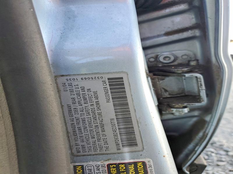 2004 Volkswagen Passat მანქანა იყიდება აუქციონზე, vin: WVWPD63B24E230778, აუქციონის ნომერი: 56835846