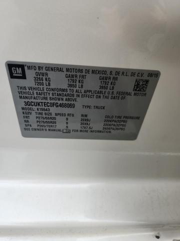 2015 Chevrolet Silverado მანქანა იყიდება აუქციონზე, vin: 3GCUKTEC0FG468069, აუქციონის ნომერი: 56939426