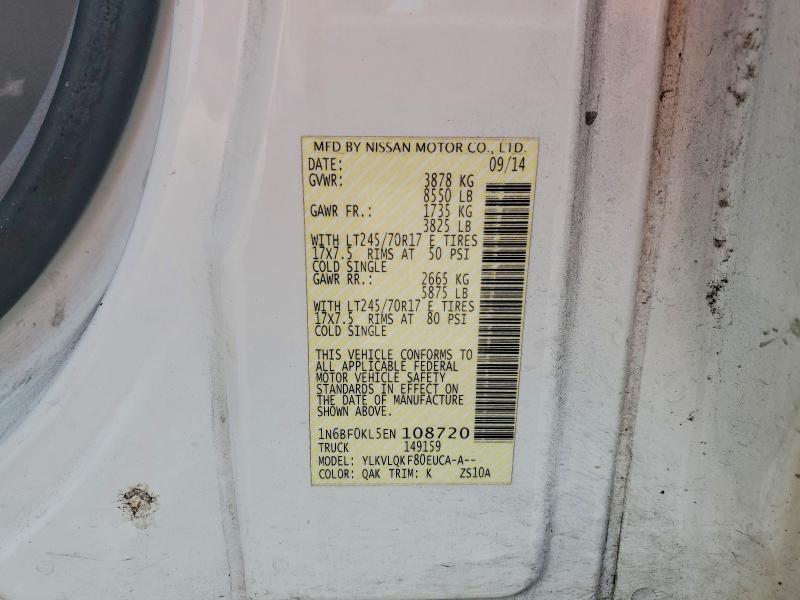 Aukcja sprzedaży 2014 Nissan Nv, vin: 1N6BF0KL5EN108720, numer aukcji: 57068566