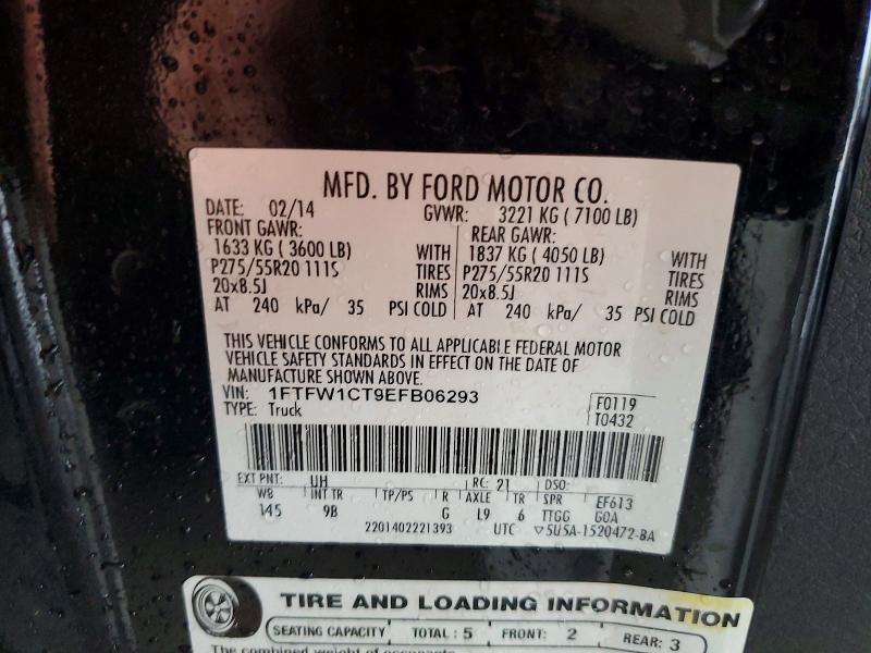 Aukcja sprzedaży 2014 Ford F150, vin: 1FTFW1CT9EFB06293, numer aukcji: 56037446