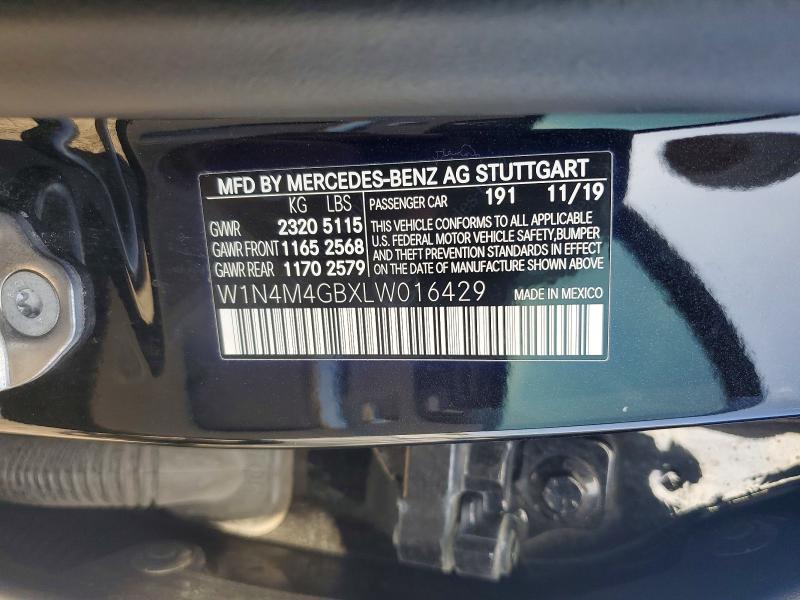 Продажа на аукционе авто 2020 Mercedes-benz Glb, vin: W1N4M4GBXLW016429, номер лота: 58867236