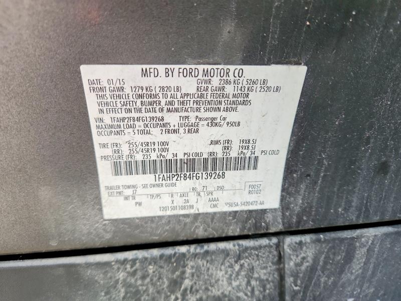 Продажа на аукционе авто 2015 Ford Taurus, vin: 1FAHP2F84FG139268, номер лота: 58963786