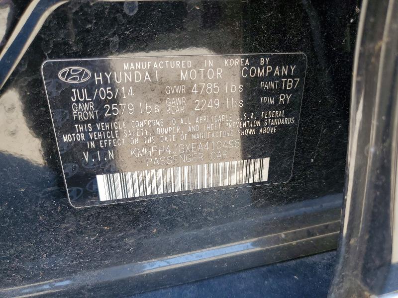 Продаж на аукціоні авто 2014 Hyundai Azera, vin: KMHFH4JGXEA410498, номер лоту: 57409576