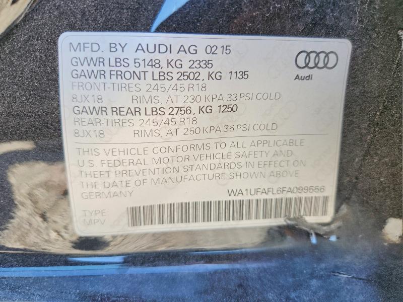 56176366 :رقم المزاد ، WA1UFAFL6FA099556 vin ، 2015 Audi A4 Allroad مزاد بيع