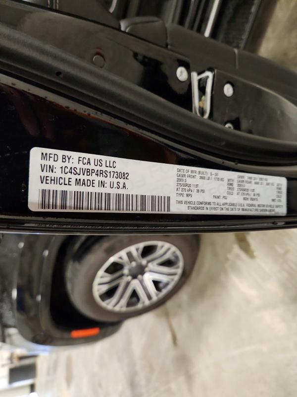 Продажа на аукционе авто 2024 Jeep Wagoneer, vin: 1C4SJVBP4RS173082, номер лота: 56263186
