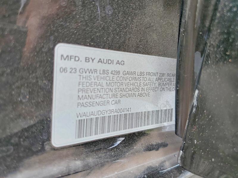 Aukcja sprzedaży 2024 Audi A3, vin: WAUAUDGY3RA004141, numer aukcji: 58222466