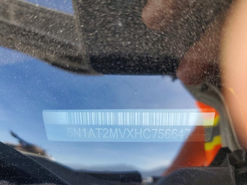 Aukcja sprzedaży 2017 Nissan Rogue, vin: 5N1AT2MVXHC756647, numer aukcji: 57346566