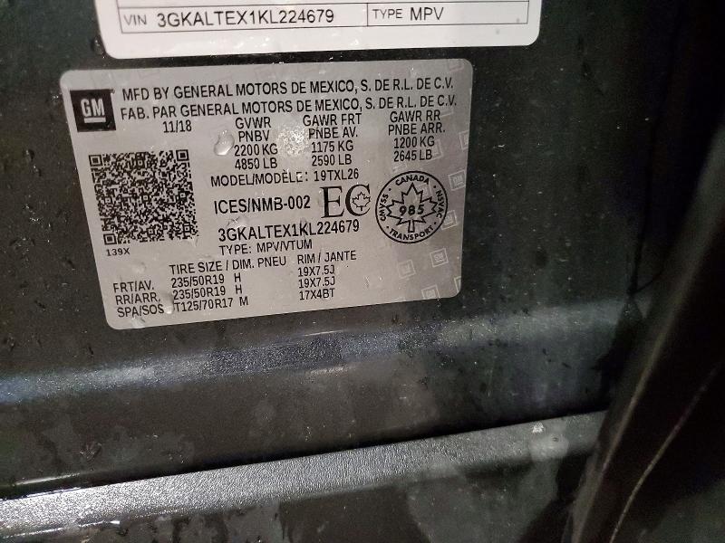 Продажа на аукционе авто 2019 Gmc Terrain, vin: 3GKALTEX1KL224679, номер лота: 54504716