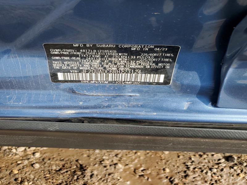 Aukcja sprzedaży 2024 Subaru Crosstrek, vin: JF2GUADC6RH223124, numer aukcji: 58235356