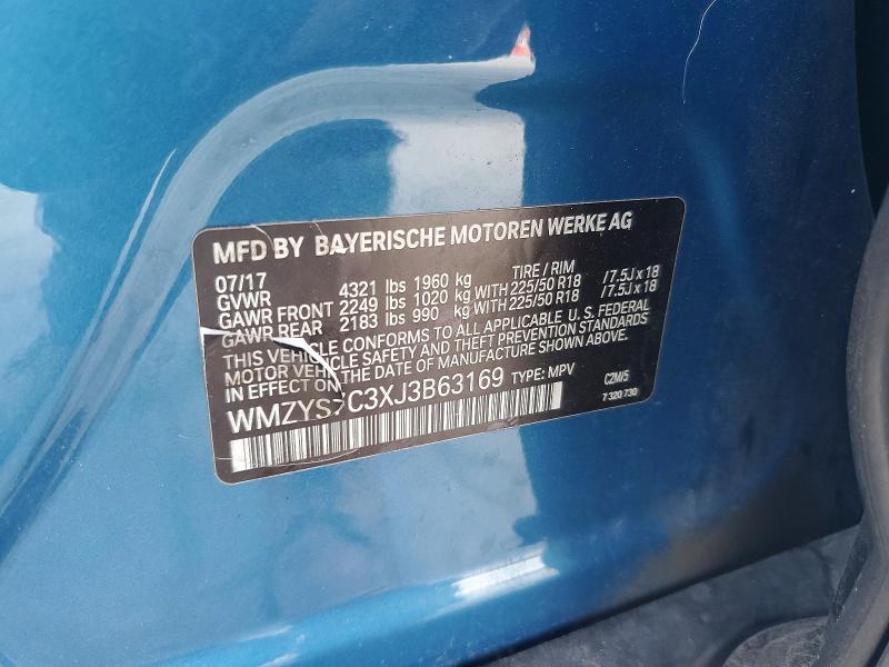 Продажа на аукционе авто 2018 Mini Cooper, vin: WMZYS7C3XJ3B63169, номер лота: 57367186