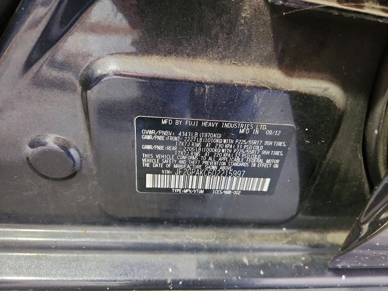 Продажа на аукционе авто 2013 Subaru Xv Crosstrek, vin: JF2GPAKC6D2215997, номер лота: 57688356