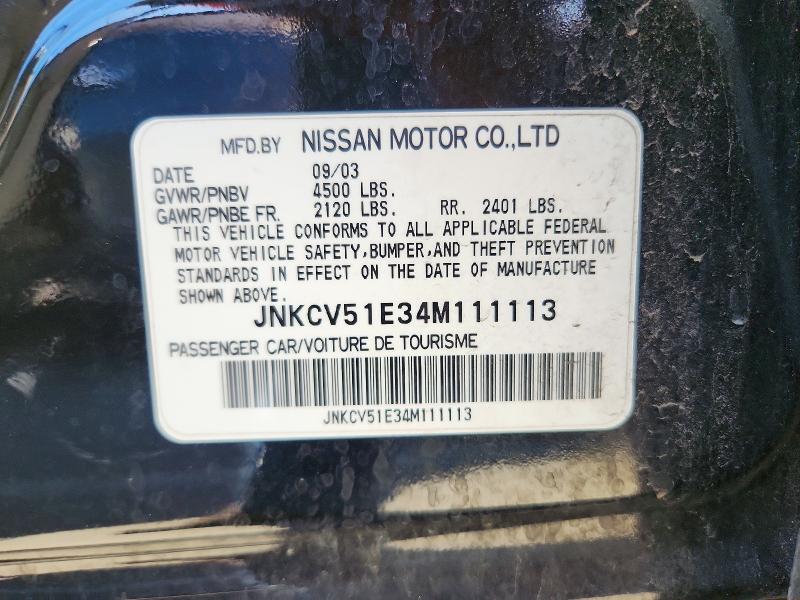Продаж на аукціоні авто 2004 Infiniti G35, vin: JNKCV51E34M111113, номер лоту: 56619446