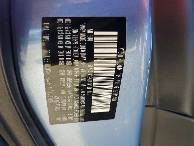 2010 Subaru Tribeca მანქანა იყიდება აუქციონზე, vin: 4S4WX9GD6A4402789, აუქციონის ნომერი: 57832766