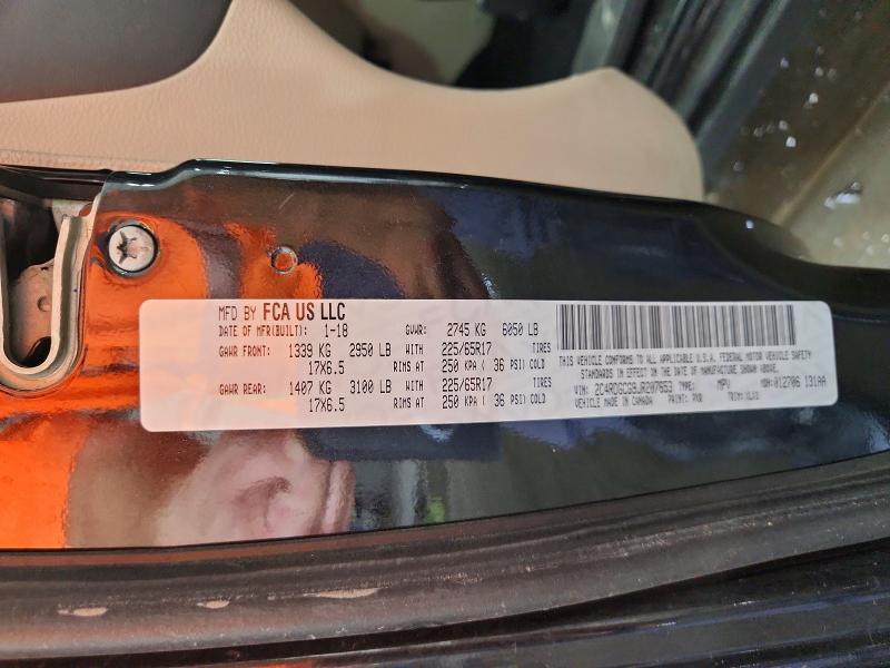 57770316 :رقم المزاد ، 2C4RDGCG9JR207653 vin ، 2018 Dodge Grand Caravan مزاد بيع