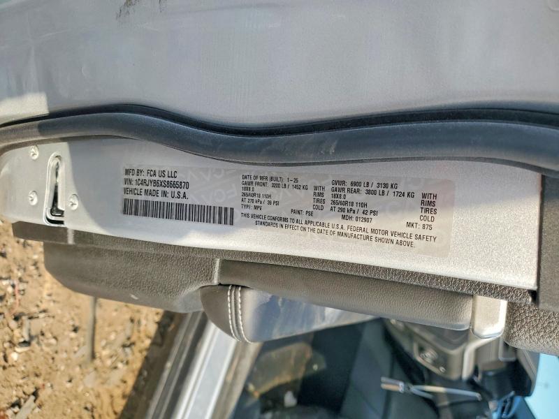 Auction sale of the 2025 Jeep Grand Cherokee, vin: 1C4RJYB6XS8665870, lot number: 55816646