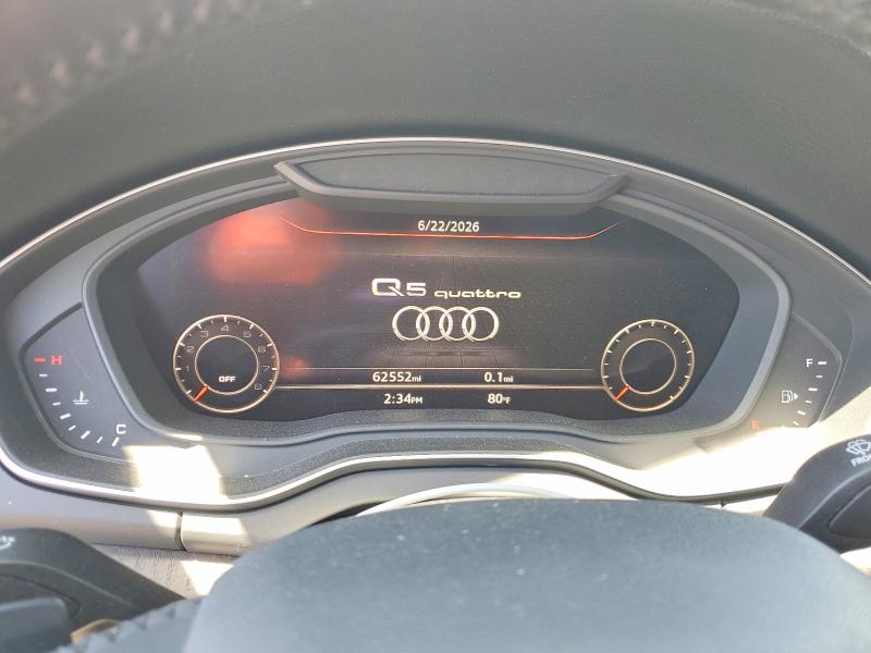 2019 Audi Q5 მანქანა იყიდება აუქციონზე, vin: WA1BNAFY2K2095384, აუქციონის ნომერი: 57592436
