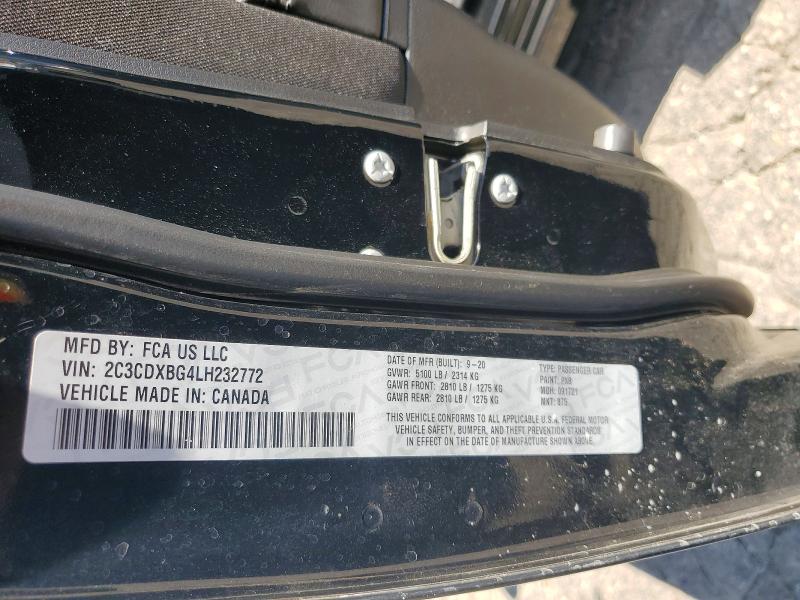 Aukcja sprzedaży 2020 Dodge Charger, vin: 2C3CDXBG4LH232772, numer aukcji: 58510676
