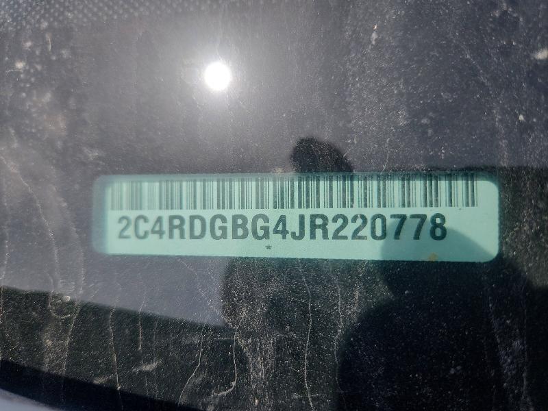 2018 Dodge Grand Caravan მანქანა იყიდება აუქციონზე, vin: 2C4RDGBG4JR220778, აუქციონის ნომერი: 59172606
