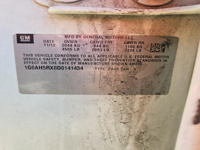 2013 Cadillac Ats მანქანა იყიდება აუქციონზე, vin: 1G6AH5RX8D0141434, აუქციონის ნომერი: 57669336