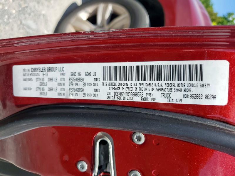 Продажа на аукционе авто 2013 Ram 1500, vin: 1C6RR7HTXDS668572, номер лота: 54996996