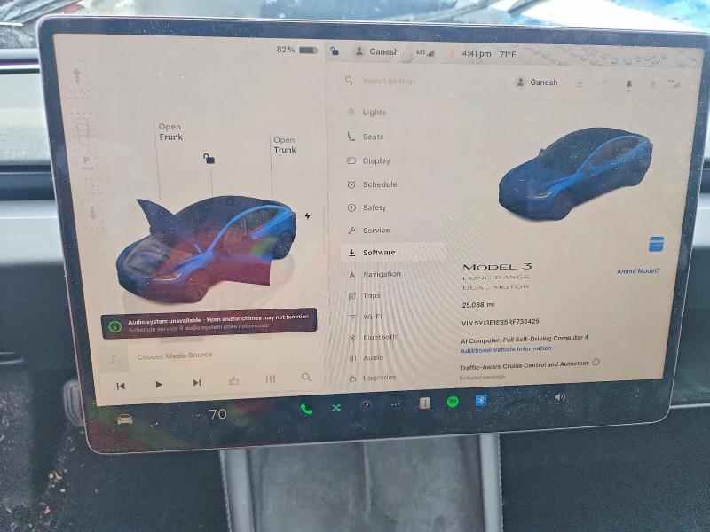 Продажа на аукционе авто 2024 Tesla Model 3, vin: 5YJ3E1EB5RF735425, номер лота: 56748486
