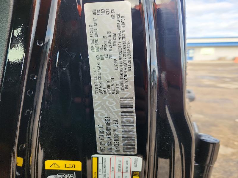 56605746 :رقم المزاد ، 1C4HJXEG3MW705053 vin ، 2021 Jeep Wrangler Unlimited مزاد بيع