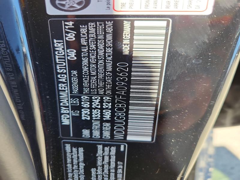 Aukcja sprzedaży 2015 Mercedes-benz S, vin: WDDUG8CB7FA093620, numer aukcji: 55347946