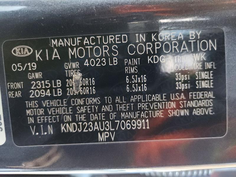 Продаж на аукціоні авто 2020 Kia Soul, vin: KNDJ23AU3L7069911, номер лоту: 58979656