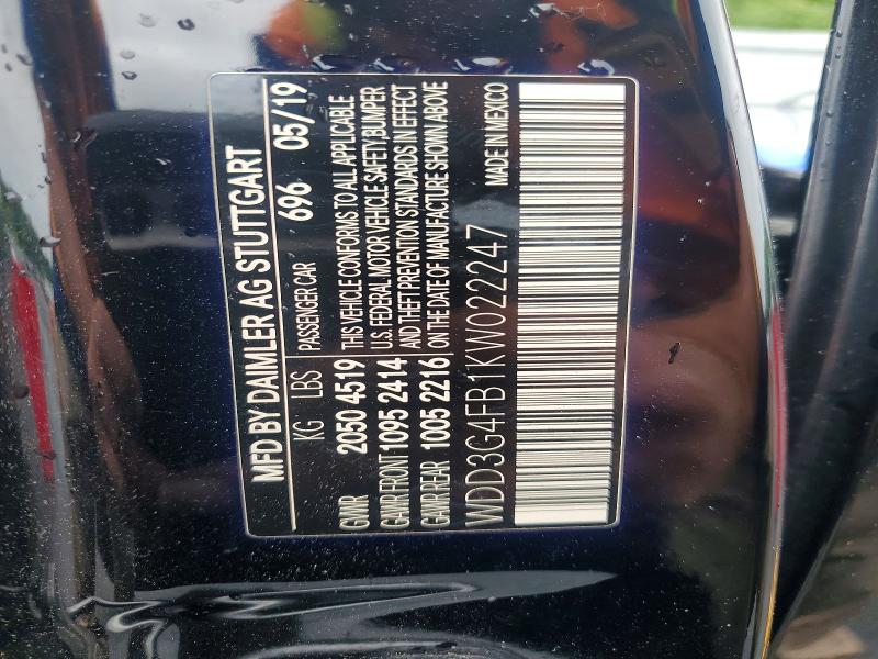 Продажа на аукционе авто 2019 Mercedes-benz A, vin: WDD3G4FB1KW022247, номер лота: 58712436