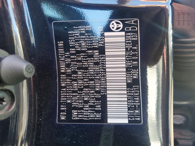 Продажа на аукционе авто 2015 Toyota Corolla, vin: 5YFBURHE5FP223263, номер лота: 57201746