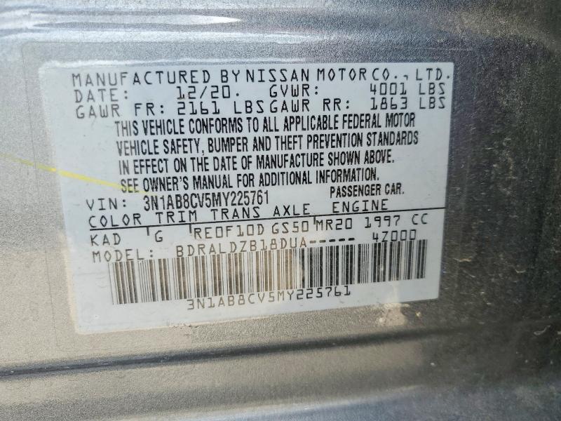 Aukcja sprzedaży 2021 Nissan Sentra, vin: 3N1AB8CV5MY225761, numer aukcji: 56744176