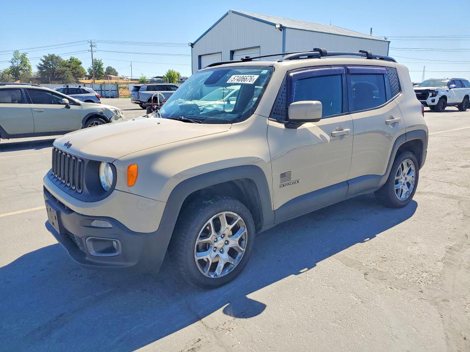 2016 Jeep Renegade მანქანა იყიდება აუქციონზე, vin: ZACCJBBT5GPD79580, აუქციონის ნომერი: 57406676
