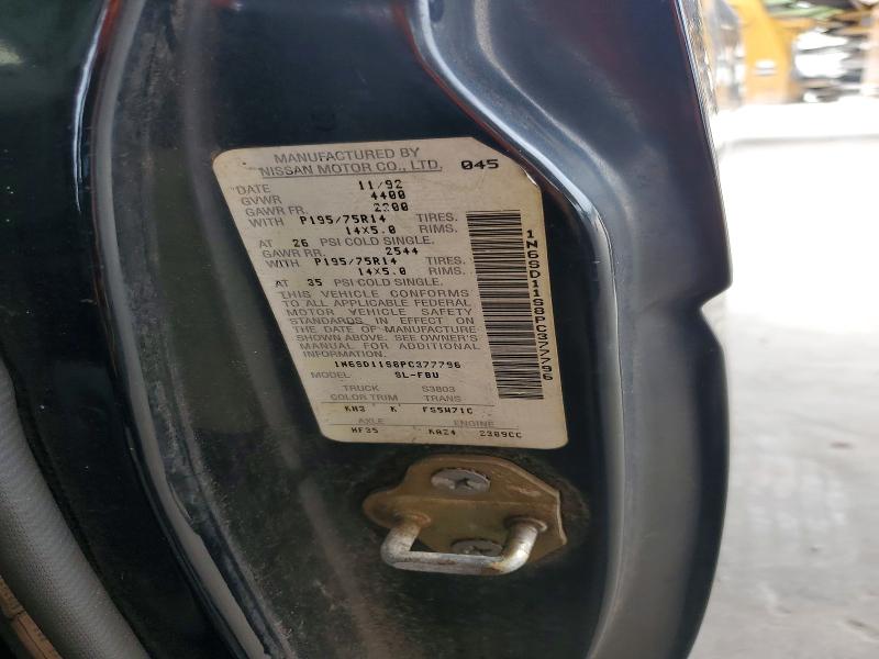 58784796 :رقم المزاد ، 1N6SD11S8PC377796 vin ، 1993 Nissan Truck مزاد بيع